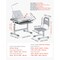 Adjustable Kids Study Desk and Chair Set with Lamp and Tilt Desktop for Study Room